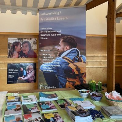 Wir waren beim Marktplatz 60+ in Luzern mit einem Stand dabei!